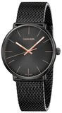 Buy Shop Calvin Klein High Noon Quartz Black Dial Black Mesh Bracelet Watch for Men - K8M21421 USA Online