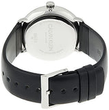 Buy Shop Calvin Klein High Noon Quartz Blue Dial Black Leather Strap Watch for Men - K8M211CN USA Online