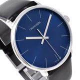 Buy Shop Calvin Klein High Noon Quartz Blue Dial Black Leather Strap Watch for Men - K8M211CN USA Online