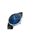Buy Shop Calvin Klein High Noon Quartz Blue Dial Black Leather Strap Watch for Men - K8M211CN USA Online