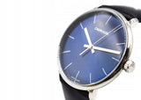 Buy Shop Calvin Klein High Noon Quartz Blue Dial Black Leather Strap Watch for Men - K8M211CN USA Online
