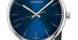 Buy Shop Calvin Klein High Noon Quartz Blue Dial Black Leather Strap Watch for Men - K8M211CN USA Online
