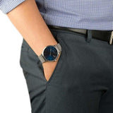 Buy Shop Calvin Klein High Noon Quartz Blue Dial Silver Mesh Bracelet Watch for Men - K8M2112N USA Online