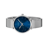 Buy Shop Calvin Klein High Noon Quartz Blue Dial Silver Mesh Bracelet Watch for Men - K8M2112N USA Online