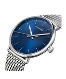 Buy Shop Calvin Klein High Noon Quartz Blue Dial Silver Mesh Bracelet Watch for Men - K8M2112N USA Online