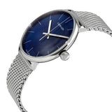 Buy Shop Calvin Klein High Noon Quartz Blue Dial Silver Mesh Bracelet Watch for Men - K8M2112N USA Online
