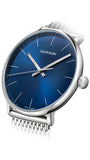 Buy Shop Calvin Klein High Noon Quartz Blue Dial Silver Mesh Bracelet Watch for Men - K8M2112N USA Online