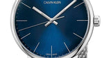 Buy Shop Calvin Klein High Noon Quartz Blue Dial Silver Mesh Bracelet Watch for Men - K8M2112N USA Online