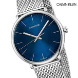 Buy Shop Calvin Klein High Noon Quartz Blue Dial Silver Mesh Bracelet Watch for Men - K8M2112N USA Online