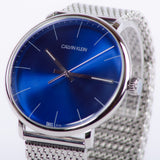 Buy Shop Calvin Klein High Noon Quartz Blue Dial Silver Mesh Bracelet Watch for Men - K8M2112N USA Online