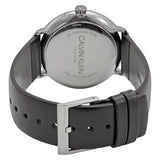 Buy Shop Calvin Klein High Noon Quartz White Dial Black Leather Strap Watch for Men - K8M211C6 USA Online