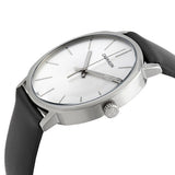 Buy Shop Calvin Klein High Noon Quartz White Dial Black Leather Strap Watch for Men - K8M211C6 USA Online