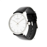 Buy Shop Calvin Klein High Noon Quartz White Dial Black Leather Strap Watch for Men - K8M211C6 USA Online