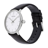 Buy Shop Calvin Klein High Noon Quartz White Dial Black Leather Strap Watch for Men - K8M211C6 USA Online
