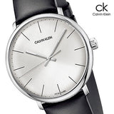Buy Shop Calvin Klein High Noon Quartz White Dial Black Leather Strap Watch for Men - K8M211C6 USA Online