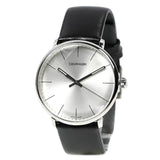 Buy Shop Calvin Klein High Noon Quartz White Dial Black Leather Strap Watch for Men - K8M211C6 USA Online