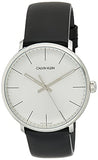 Buy Shop Calvin Klein High Noon Quartz White Dial Black Leather Strap Watch for Men - K8M211C6 USA Online