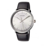 Buy Shop Calvin Klein High Noon Quartz White Dial Black Leather Strap Watch for Men - K8M211C6 USA Online