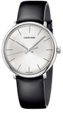 Buy Shop Calvin Klein High Noon Quartz White Dial Black Leather Strap Watch for Men - K8M211C6 USA Online