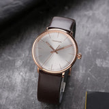 Buy Shop Calvin Klein High Noon Silver Dial Brown Leather Strap Watch for Men - K8M216G6 USA Online