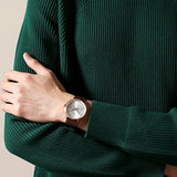 Buy Shop Calvin Klein High Noon Silver Dial Brown Leather Strap Watch for Men - K8M216G6 USA Online