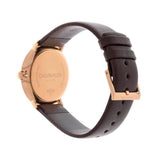 Buy Shop Calvin Klein High Noon Silver Dial Brown Leather Strap Watch for Men - K8M216G6 USA Online