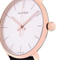 Buy Shop Calvin Klein High Noon Silver Dial Brown Leather Strap Watch for Men - K8M216G6 USA Online
