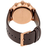 Buy Shop Calvin Klein High Noon Silver Dial Brown Leather Strap Watch for Men - K8M276G6 USA Online