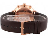 Buy Shop Calvin Klein High Noon Silver Dial Brown Leather Strap Watch for Men - K8M276G6 USA Online