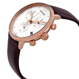 Buy Shop Calvin Klein High Noon Silver Dial Brown Leather Strap Watch for Men - K8M276G6 USA Online