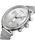 Buy Shop Calvin Klein High Noon Silver Dial Silver Mesh Bracelet Watch for Men - K8M27126 USA Online