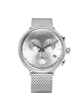 Buy Shop Calvin Klein High Noon Silver Dial Silver Mesh Bracelet Watch for Men - K8M27126 USA Online