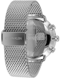 Calvin Klein High Noon Silver Dial Silver Mesh Bracelet Watch for Men - K8M27126
