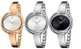 Buy Shop Calvin Klein Impetuos Silver Dial Rose Gold Steel Strap Watch for Women - K4F2N616 USA Online