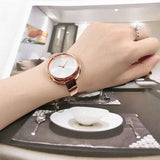Calvin Klein Impetuos Silver Dial Rose Gold Steel Strap Watch for Women - K4F2N616