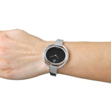 Buy Shop Calvin Klein Impetuous Black Dial Silver Steel Strap Watch for Women - K4F2N111 USA Online