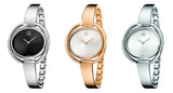 Buy Shop Calvin Klein Impetuous Black Dial Silver Steel Strap Watch for Women - K4F2N111 USA Online