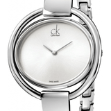 Buy Shop Calvin Klein Impetuous Silver Dial Silver Steel Strap Watch for Women - K4F2N116 USA Online