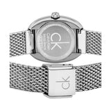 Buy Shop Calvin Klein Incentive Black Dial Silver Mesh Bracelet Watch for Women - K3P23121 USA Online