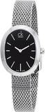Buy Shop Calvin Klein Incentive Black Dial Silver Mesh Bracelet Watch for Women - K3P23121 USA Online