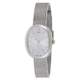 Buy Shop Calvin Klein Incentive Silver Dial Silver Mesh Bracelet Watch for Women - K3P23126 USA Online