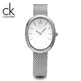 Buy Shop Calvin Klein Incentive Silver Dial Silver Mesh Bracelet Watch for Women - K3P23126 USA Online