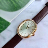 Buy Shop Calvin Klein Incentive White Dial Brown Leather Strap Watch for Women - K3P236G6 USA Online