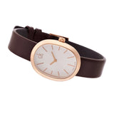 Buy Shop Calvin Klein Incentive White Dial Brown Leather Strap Watch for Women - K3P236G6 USA Online