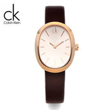 Buy Shop Calvin Klein Incentive White Dial Brown Leather Strap Watch for Women - K3P236G6 USA Online
