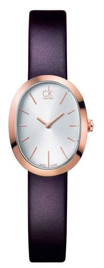 Buy Shop Calvin Klein Incentive White Dial Brown Leather Strap Watch for Women - K3P236G6 USA Online