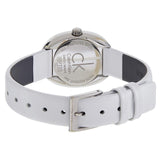 Buy Shop Calvin Klein Incentive White Dial White Leather Strap Watch for Women - K3P231L6 USA Online