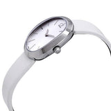 Buy Shop Calvin Klein Incentive White Dial White Leather Strap Watch for Women - K3P231L6 USA Online