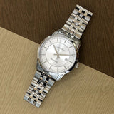Buy Shop Calvin Klein Infinity Automatic Silver Dial Silver Steel Strap Watch for Men - K5S34146 USA Online