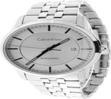 Buy Shop Calvin Klein Infinity Automatic Silver Dial Silver Steel Strap Watch for Men - K5S34146 USA Online